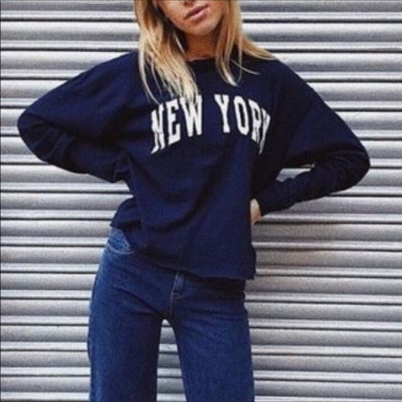 Brandy Melville Tops - Brandy Melville J. Galt New York navy tee